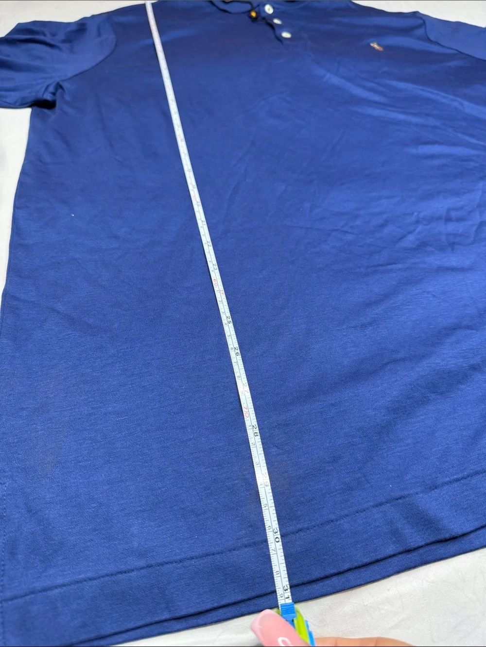 Ralph Lauren Men’s Polo Shirt - Royal Blue with Gold Pony